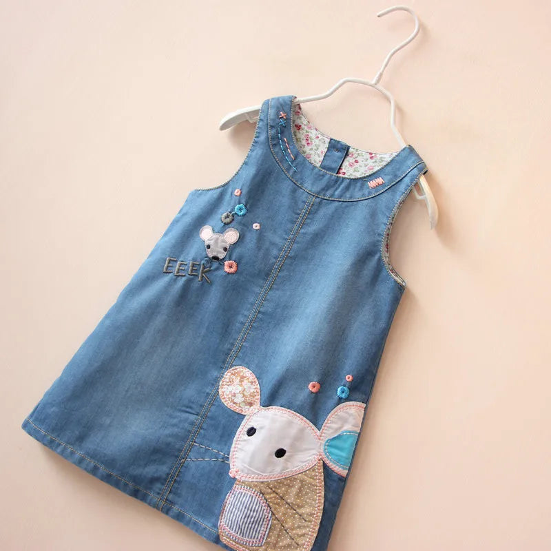 Girls denim Vest Dress