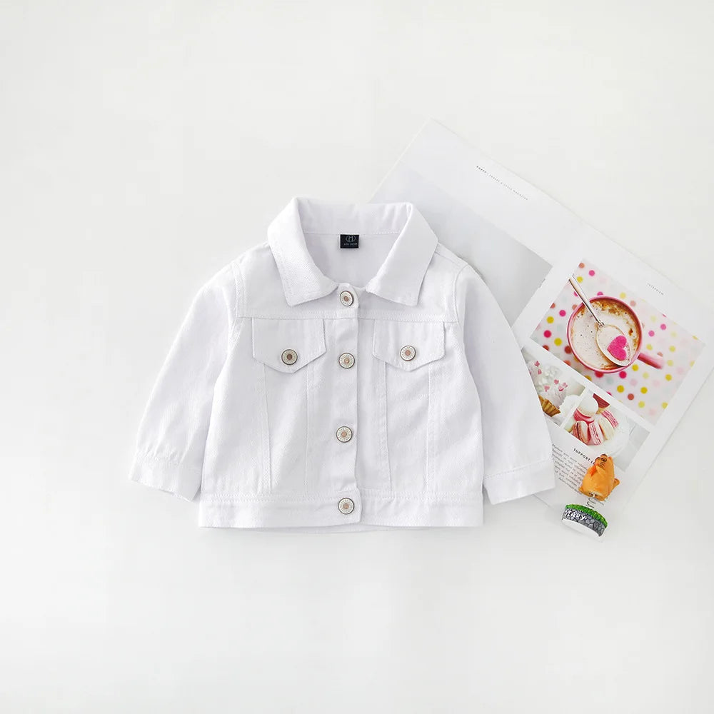 Newborn Candy Color Denim Jacket