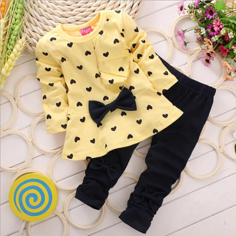 Girls and baby Fashion Clothing Bow Dress, Tops,Leggings