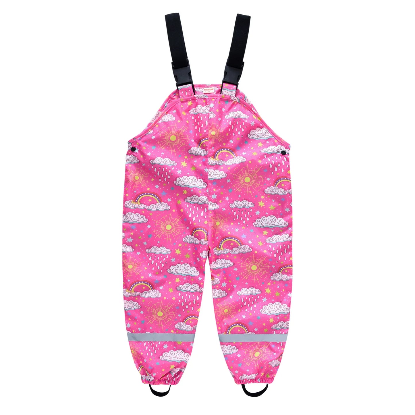 Girls and Boys Rain Waterproof Pants/Jumpsuits Overalls