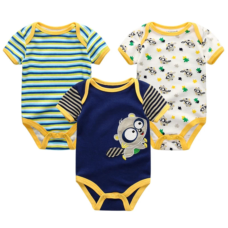 Baby Boys and Girls 3 Pieces Jumpsuits.Ages 0-12 Months