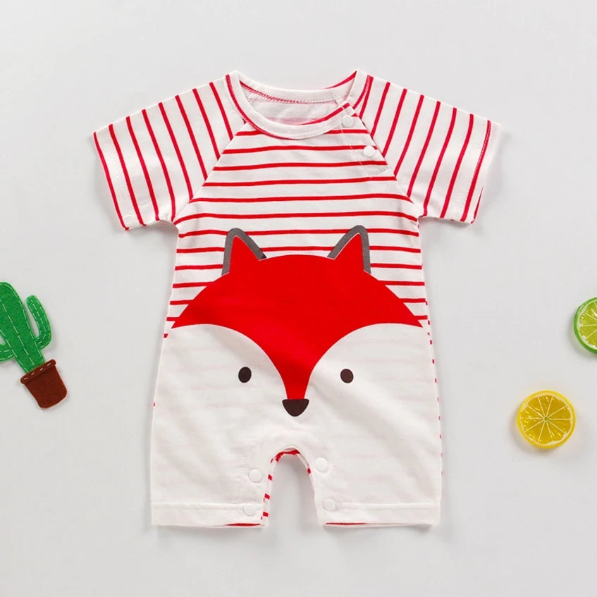Cotton baby romper short-sleeved clothes summer baby universal boys girls Babies Toddler's Costume Kids Pyjamsa Newborn Infant