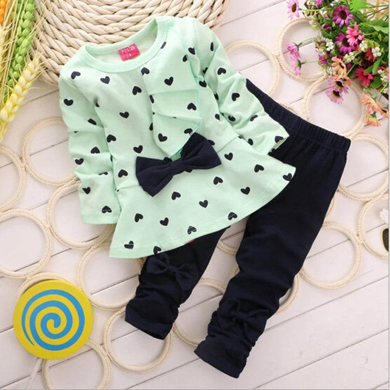 Girls and baby Fashion Clothing Bow Dress, Tops,Leggings