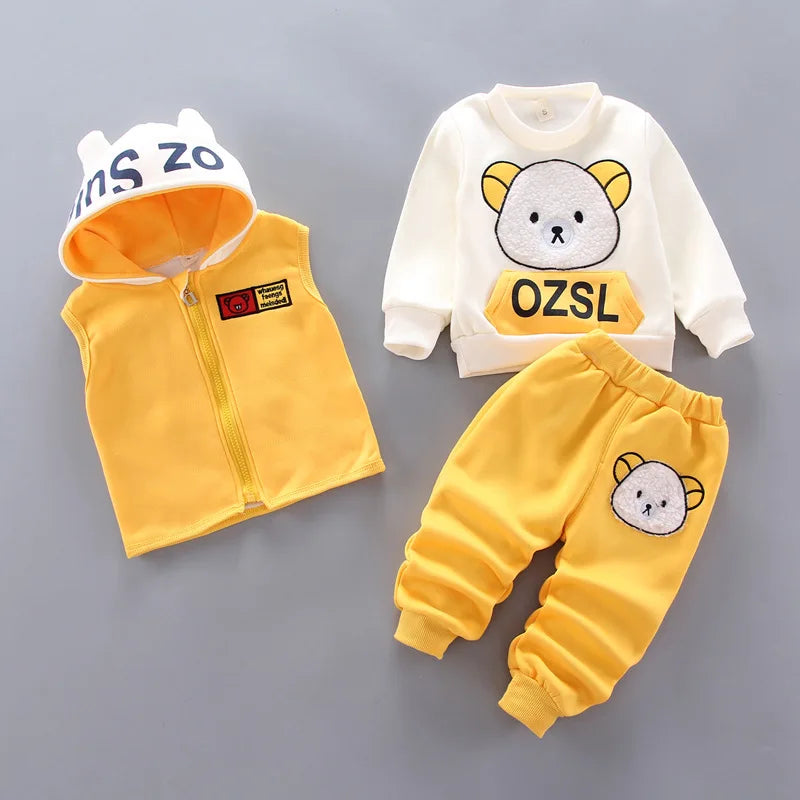 Boys Clothes Autumn Winter Warm Baby Girl Clothes Kids Sport Suit Outfits Newborn Clothes Infant Baby Christmas Clothing Sets