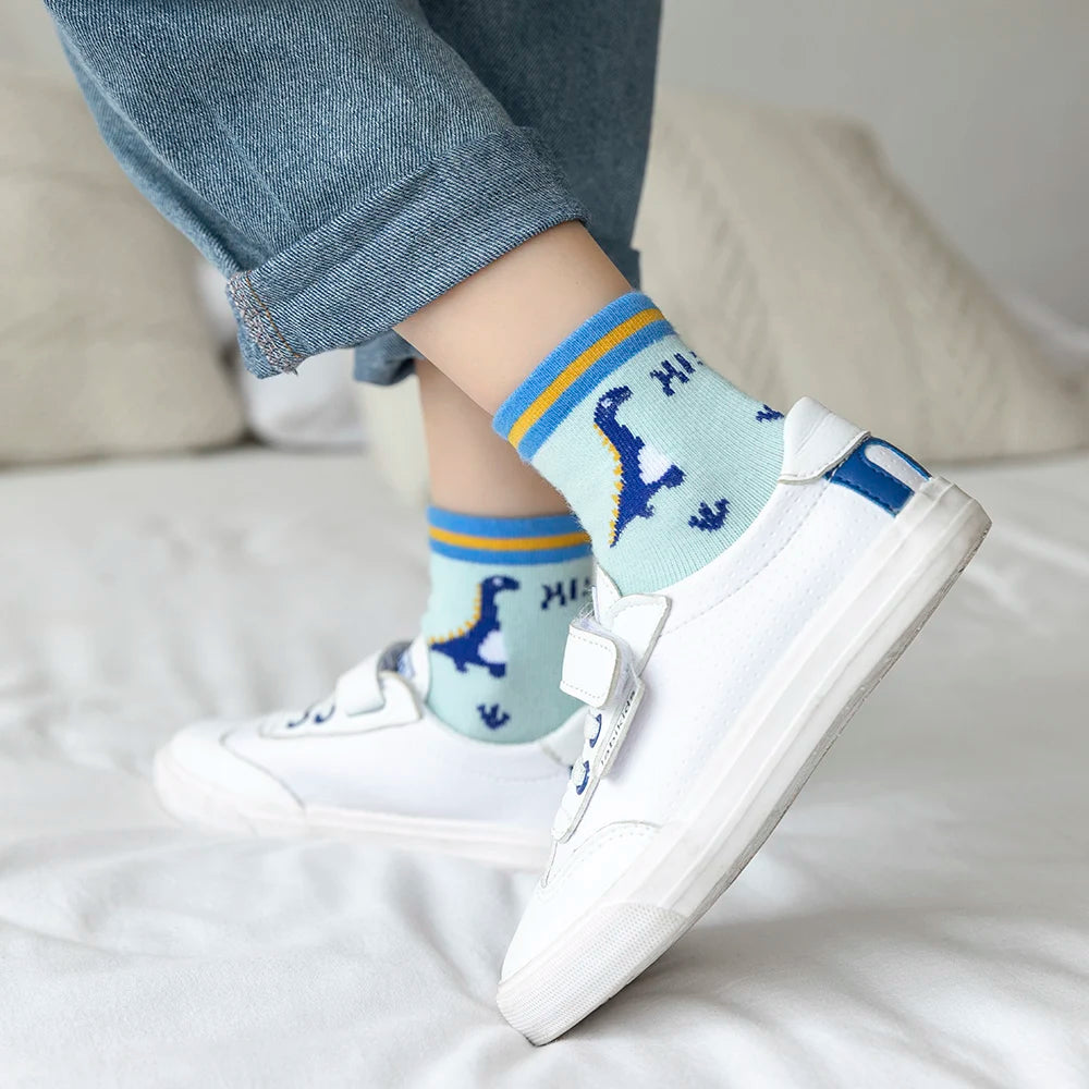 Baby, Boy and Girl's Socks 5Pairs/Lot Cute Cartoon Animal Prints