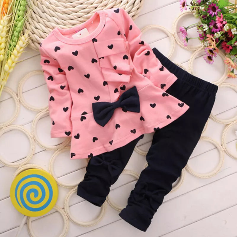 Girls and baby Fashion Clothing Bow Dress, Tops,Leggings