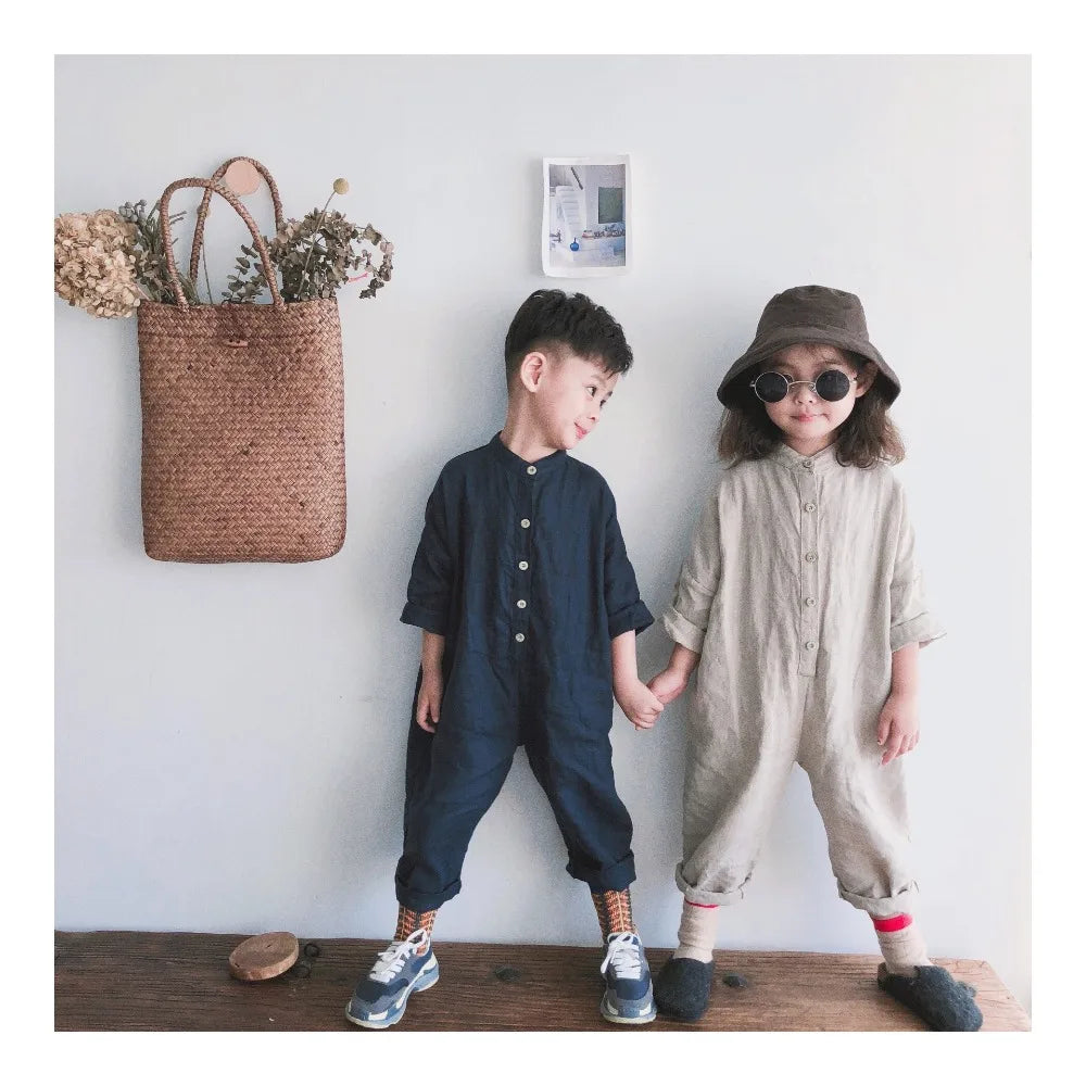 Children Cotton Overalls