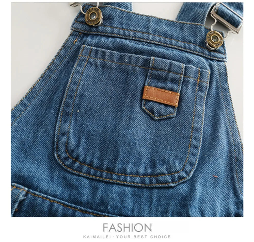 Girls Denim Overalls
