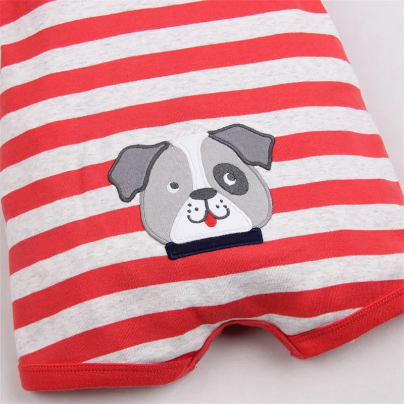 Summer brands Newborn Baby Rompers Short Sleeve Cartoon Cotton Jumpsuits Baby Infant Baby Clothes For Girls Boys' Clothing Sets