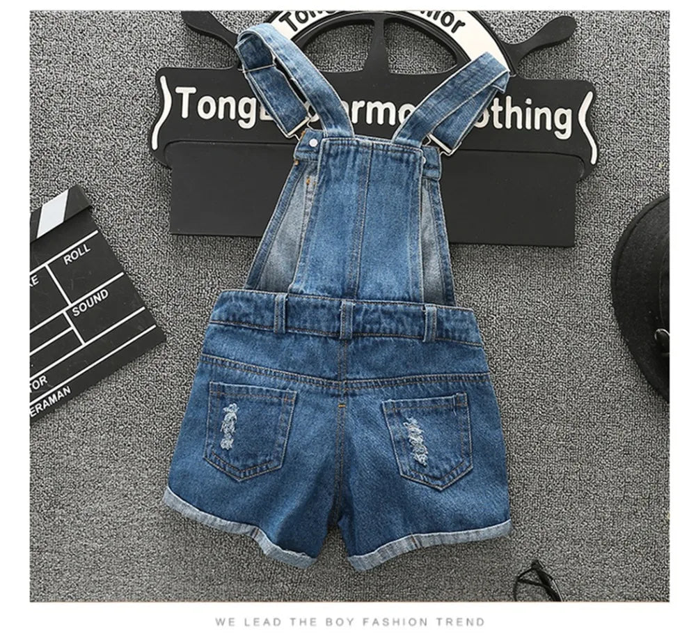 Girls Denim Overalls