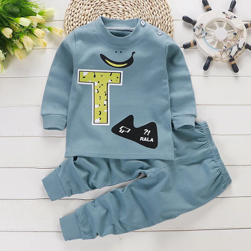Baby Clothing Sets with Cartoon Details for Ages 0-3 Years Old
