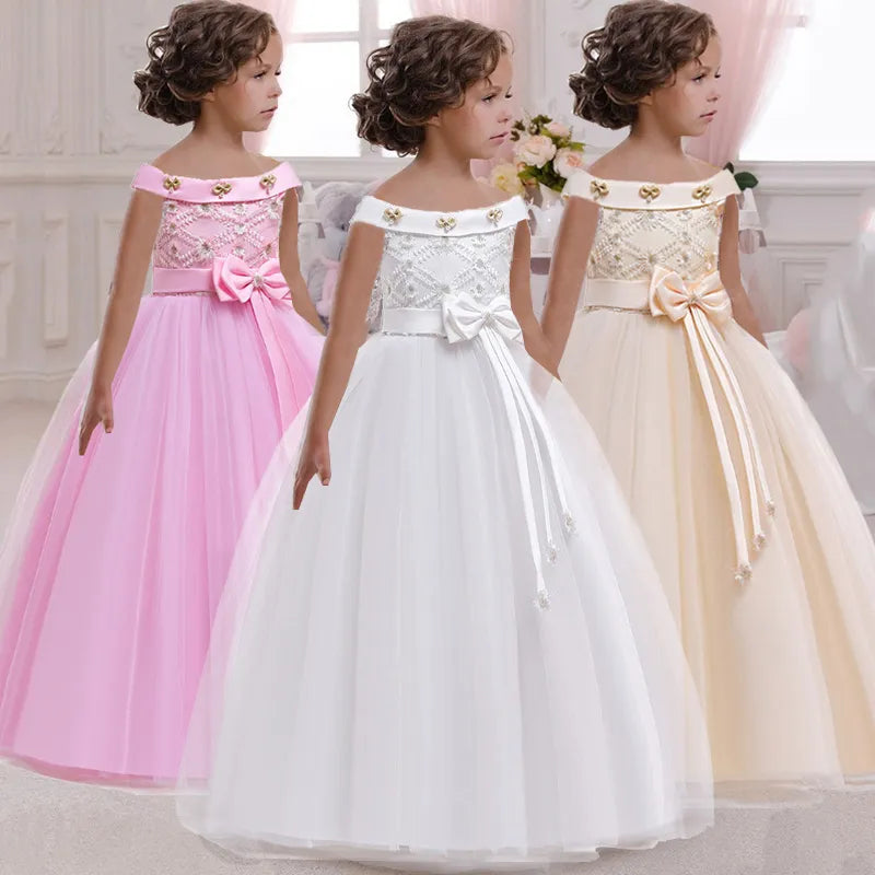 Beautiful Girls Christmas Princess Dress. Wedding and formal wear for Kids