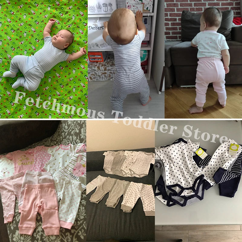Baby Girl and Boy newborn clothes bodysuits and pants