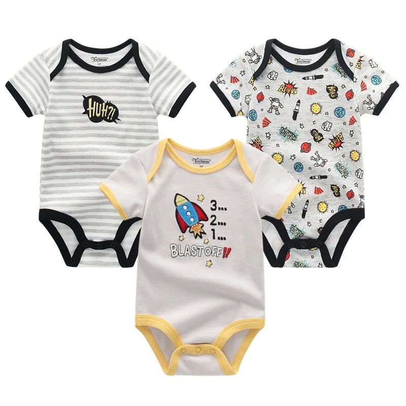Baby Boys and Girls 3 Pieces Jumpsuits.Ages 0-12 Months