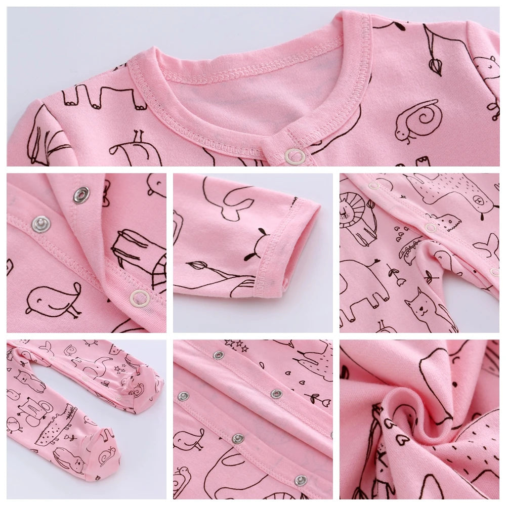 Girls and Boys Baby/Toddler Cotton Rompers/Jumpsuit 3pcs Set