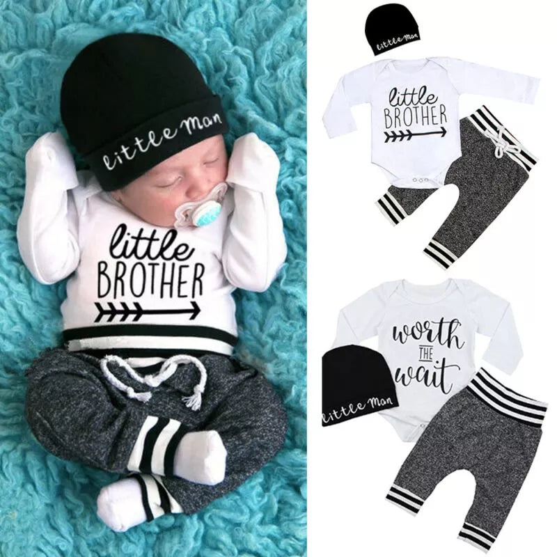 Newborn 3Pcs Baby Clothing
