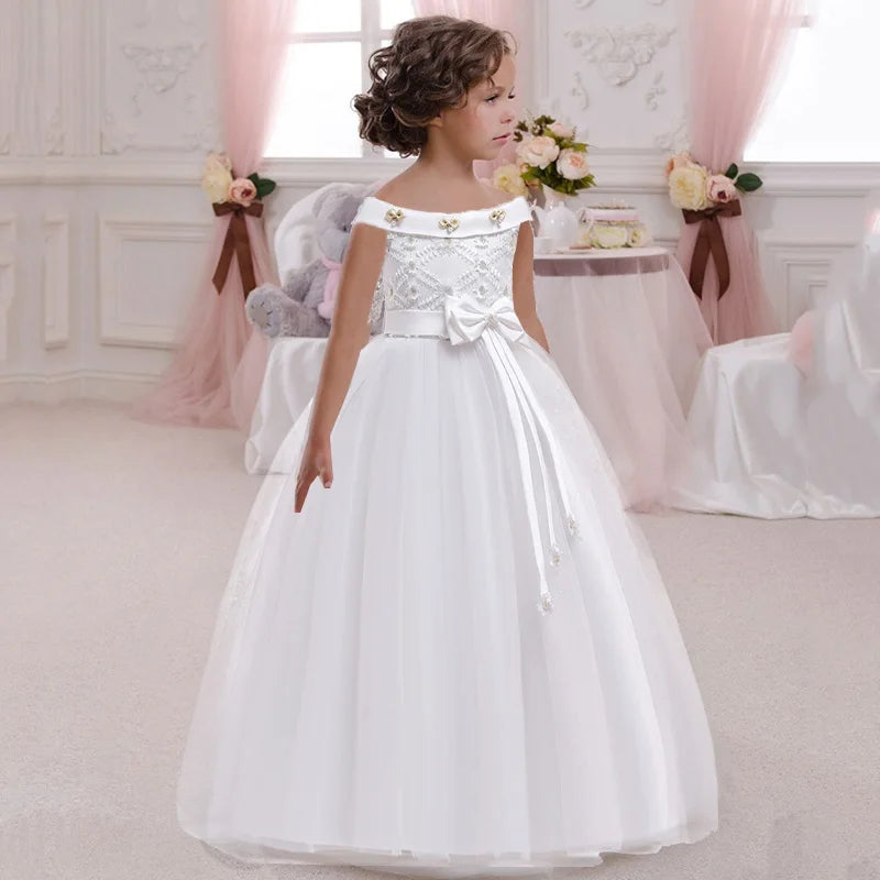 Beautiful Girls Christmas Princess Dress. Wedding and formal wear for Kids