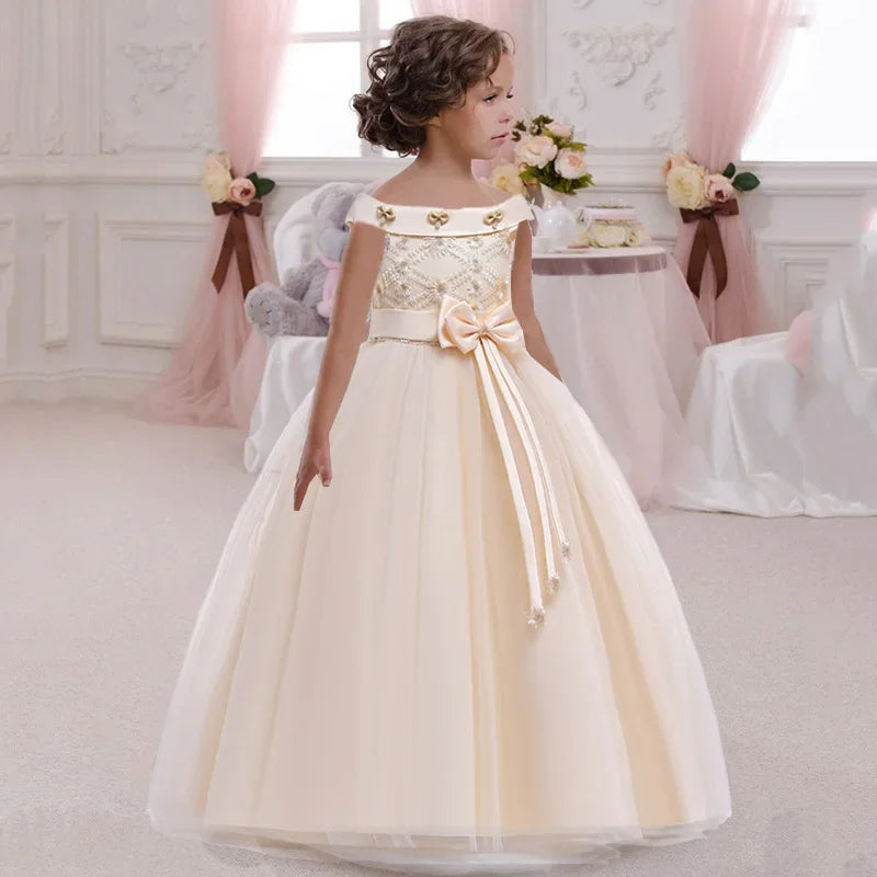 Beautiful Girls Christmas Princess Dress. Wedding and formal wear for Kids