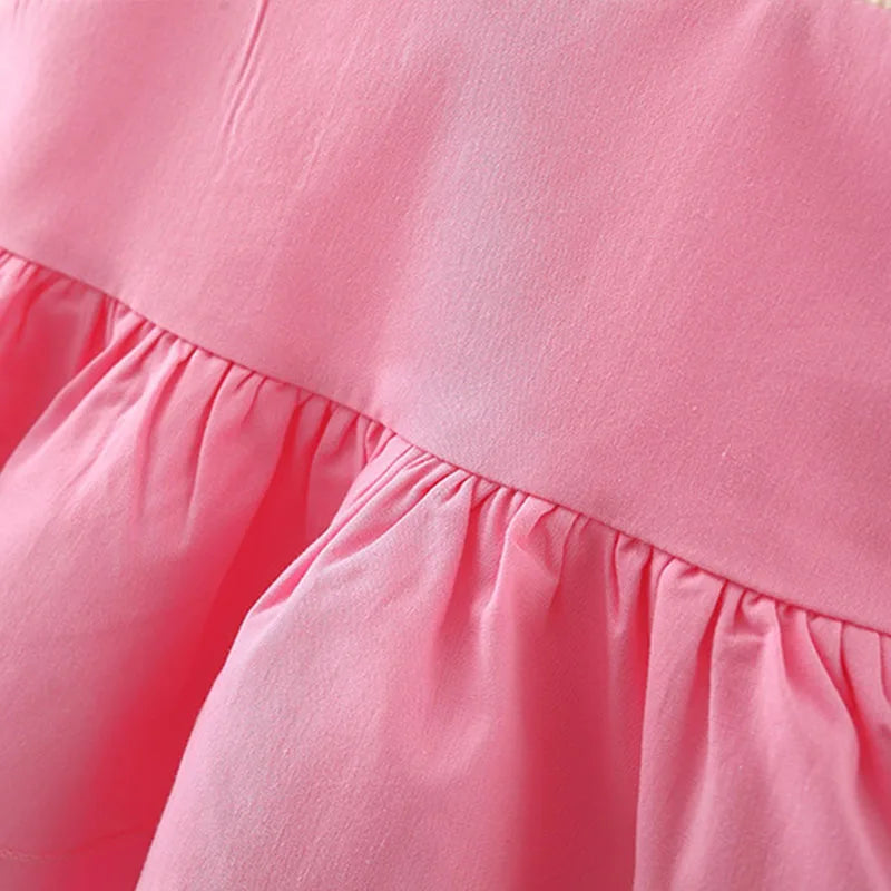 Summer Baby Girl Children's Clothes Solid Color Infant Suspender Dresses Simple Thin Kids Costume 0 To 3 Years Old Toddler