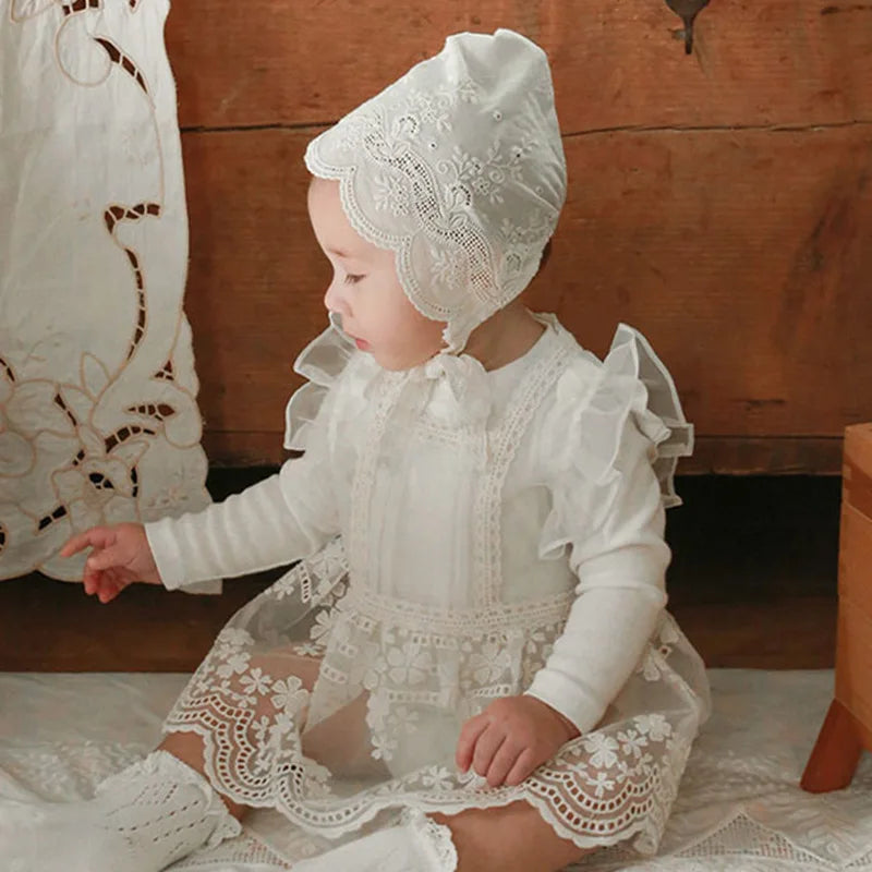 Spring 2022 South Korean Children Clothes Girl Princess Dress Lace Vest Sundress Sweet Fresh Fashionable Baby Girls Dresses