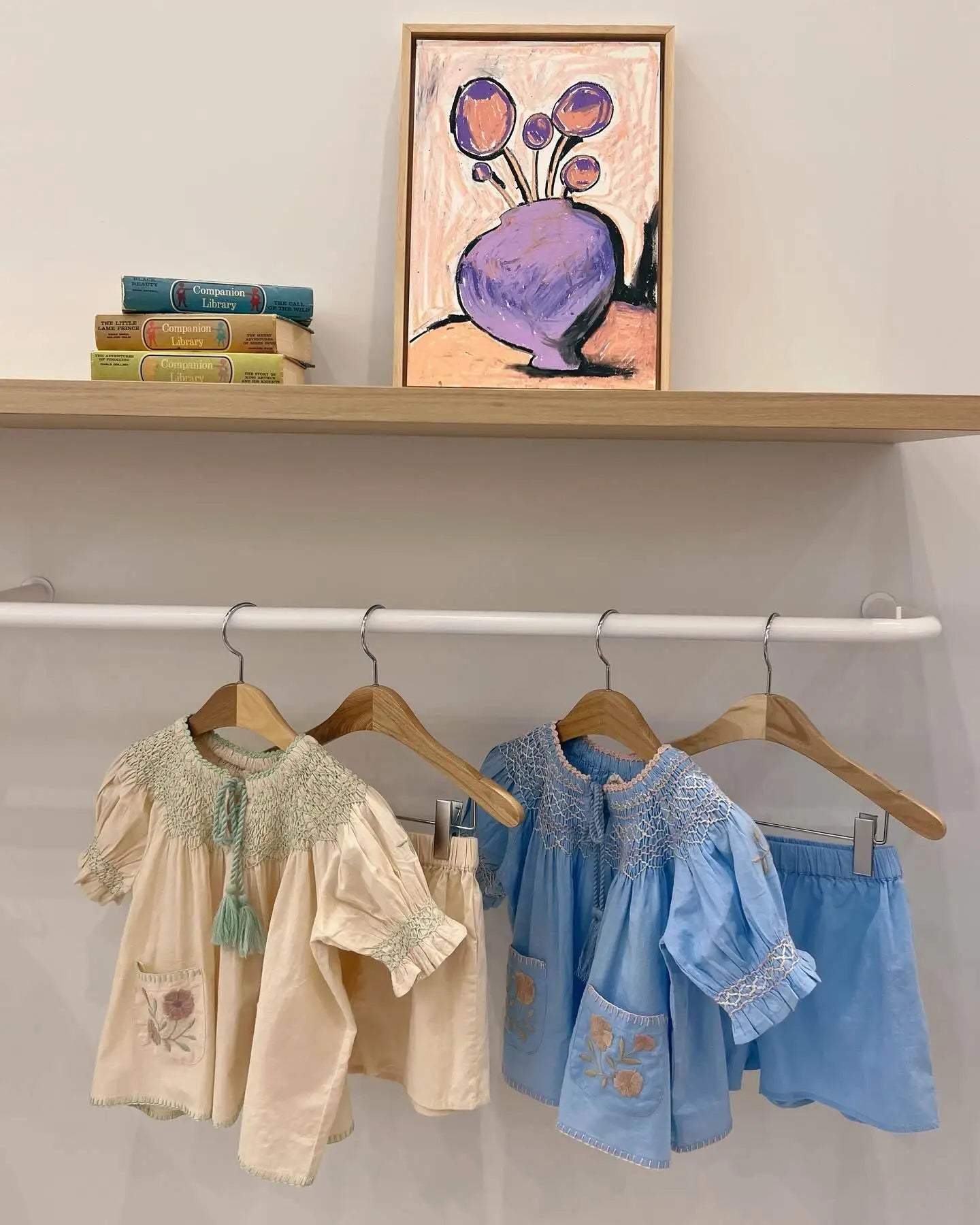 Girls High Quality Embroidery Clothing Sets Various Ages and colors