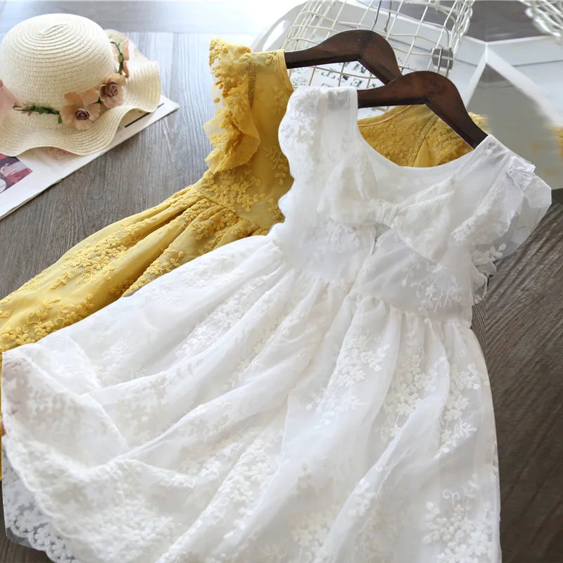 Girls Lace Dress New Floral Kids Dresses For Girls Princess Dress Children Clothes Girls Dress Casual Wear 3 8Y Vestido Infantil