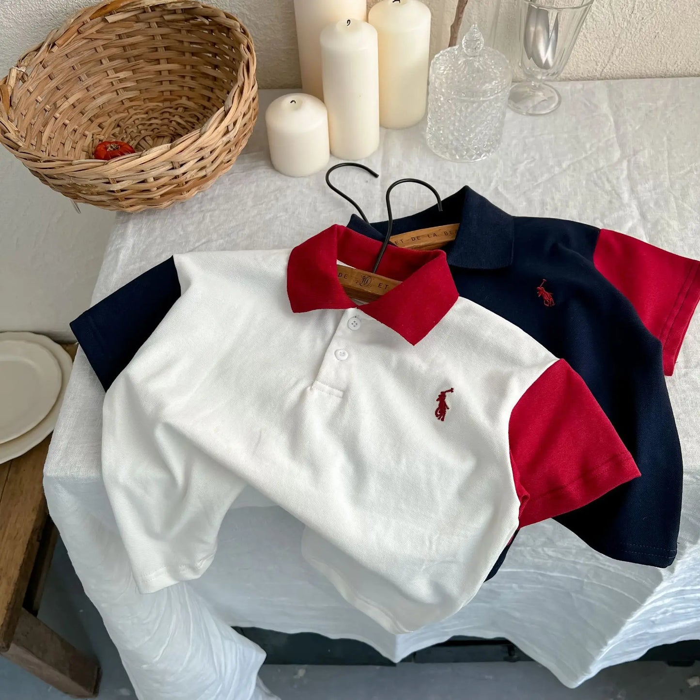 Summer children's clothes boys and girls short-sleeved T-shirt children's top boys polo shirt baby summer style