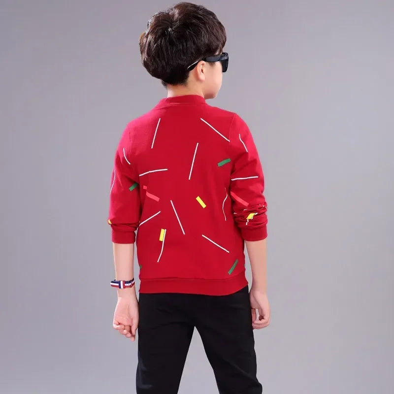 Big Boys Clothes Set Autumn Winter Cotton Cartoon 3pcs Baby The Boy Tracksuit Children's Casual Suit Kids Clothing Set