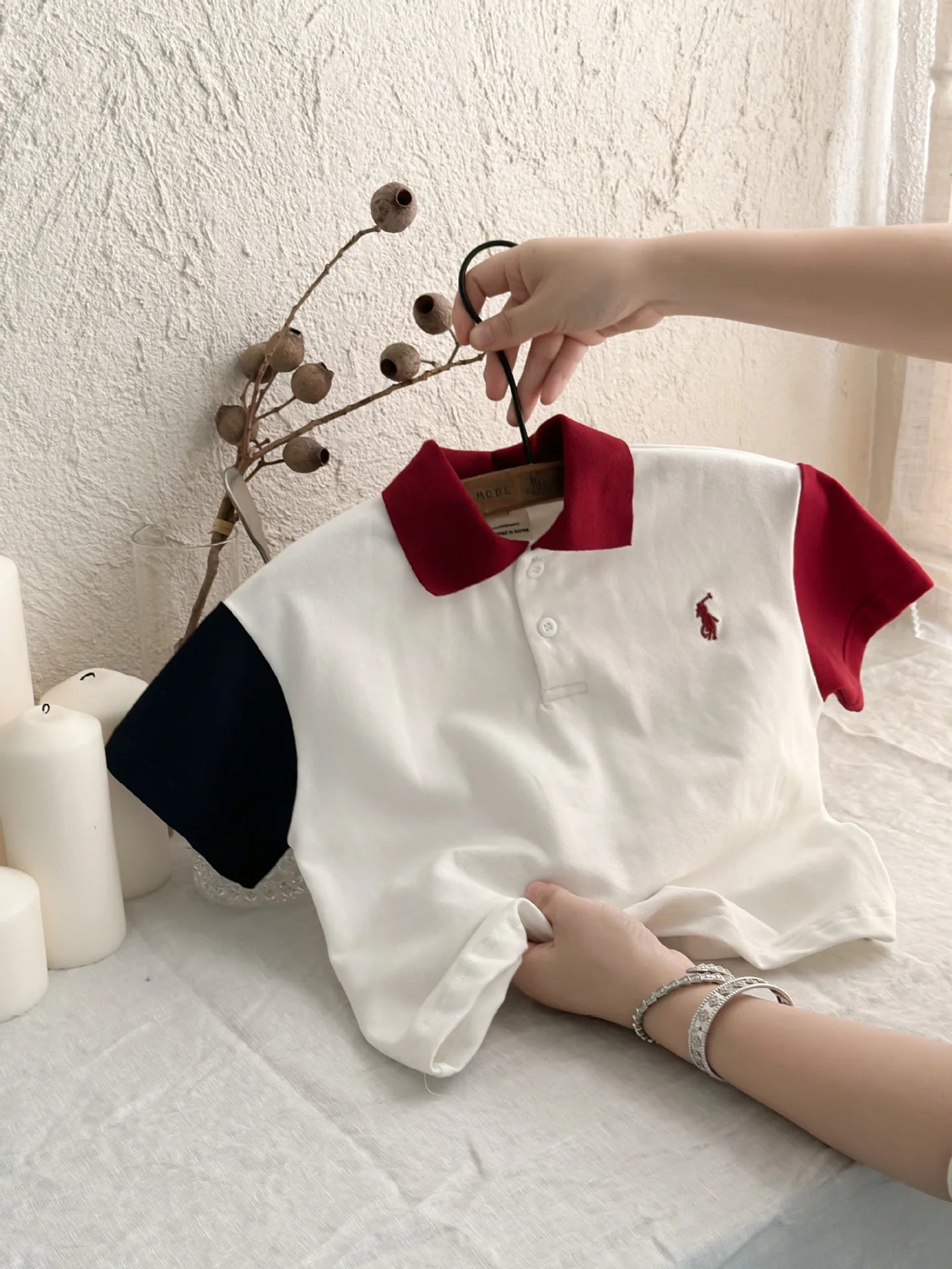 Summer children's clothes boys and girls short-sleeved T-shirt children's top boys polo shirt baby summer style