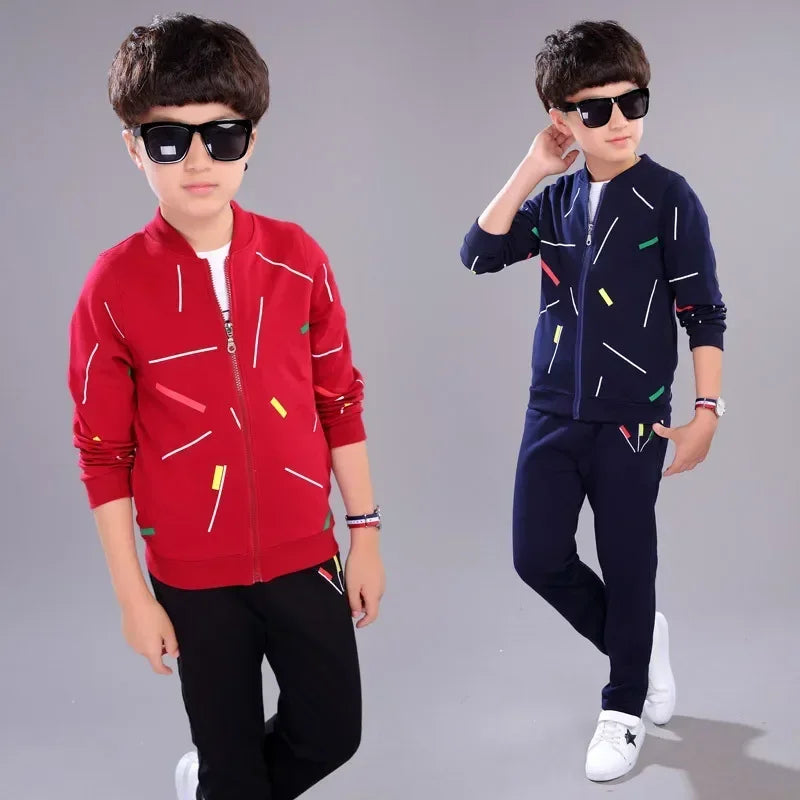Big Boys Clothes Set Autumn Winter Cotton Cartoon 3pcs Baby The Boy Tracksuit Children's Casual Suit Kids Clothing Set