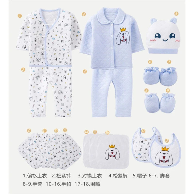 Newborn Clothes, 18 piece sets boys and girls ages 0-6 Months Old