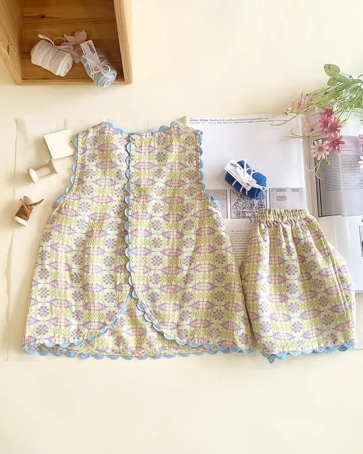 Girls High Quality Embroidery Clothing Sets Various Ages and colors