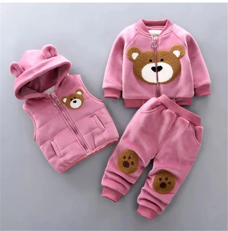 Boys Clothes Autumn Winter Warm Baby Girl Clothes Kids Sport Suit Outfits Newborn Clothes Infant Baby Christmas Clothing Sets