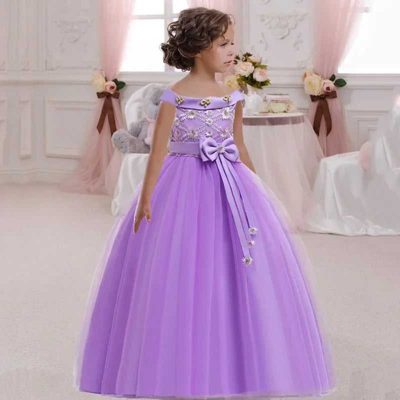 Beautiful Girls Christmas Princess Dress. Wedding and formal wear for Kids