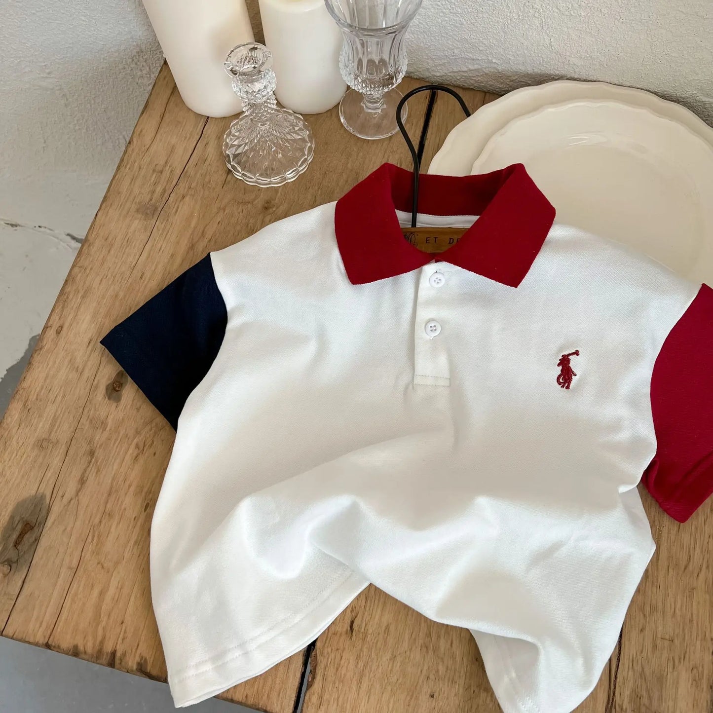 Summer children's clothes boys and girls short-sleeved T-shirt children's top boys polo shirt baby summer style