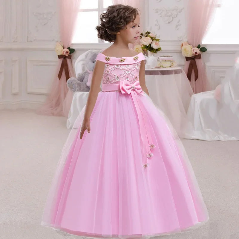 Beautiful Girls Christmas Princess Dress. Wedding and formal wear for Kids