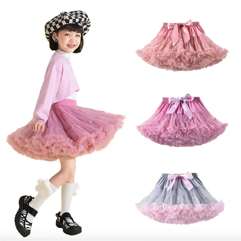Girl Tulle Tutu skirt/ Ballet Skirts for Ages 1-10Y