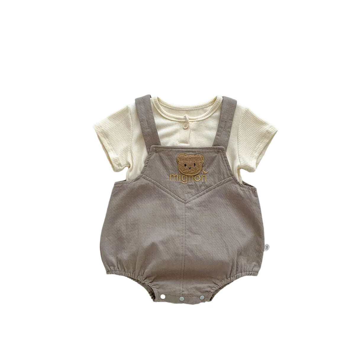 Baby Girls and Boys Summer Shorts Sleeve T-Shirts + Cartoon Bear Bodysuits