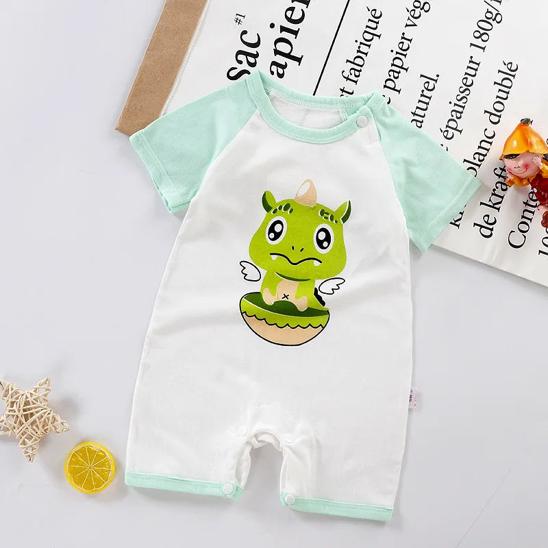 Cotton baby romper short-sleeved clothes summer baby universal boys girls Babies Toddler's Costume Kids Pyjamsa Newborn Infant