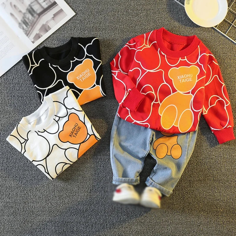 Baby/Children Cartoon Print Sweatshirt