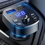 Car Mp3 Player Dual Usb Fast Charger Fm Bluetooth Receiver Bluetooth Compatible 5.0 Fm Transmitter Usb Flash Drive Plug Car Kit - Whyte's Electronics And Gadgets