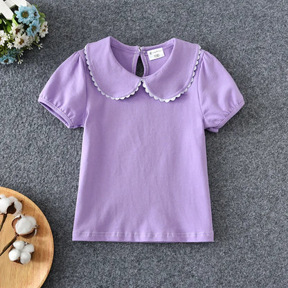 Girls Short Sleeve Blouse