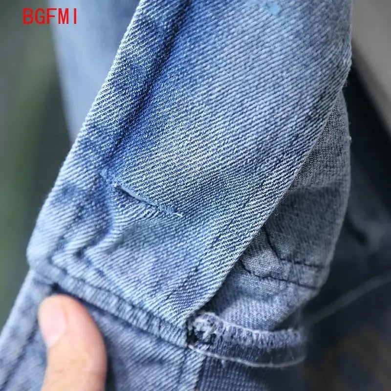 Spring Denim Coat Children's Clothing Autumn Kids Clothes Boys Outerwear Blue / Black Baby Jacket Pant Sets Two-piece Set 2-9Y