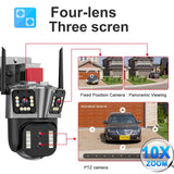 Camera 10X Zoom 4K Outdoor Security Camera Surveillance AI Track