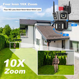 Camera 10X Zoom 4K Outdoor Security Camera Surveillance AI Track