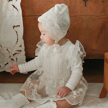 Spring 2022 South Korean Children Clothes Girl Princess Dress Lace Vest Sundress Sweet Fresh Fashionable Baby Girls Dresses