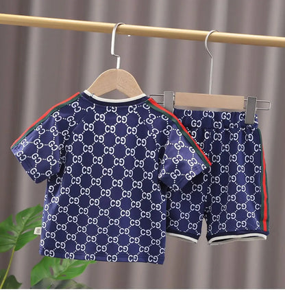 Boys Clothes Sets Summer 2024 Children's Suit T-shirts Shorts Pants 2pcs Tracksuits For Baby Cotton Outfits Toddler 1 To 5 Years