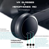 3D VR Headset Smart Virtual Reality Glasses Helmet controllers Headphone