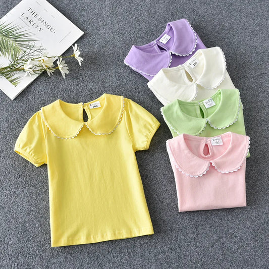 Girls Short Sleeve Blouse