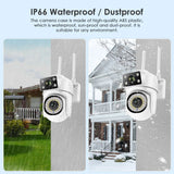 2.4G/5G HD 8MP PTZ Wifi Camera Four Screens Full Color Night Vision Security